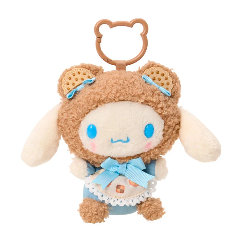 Sanrio Japan - Cookie Fluffy Bear - Cinnamoroll Plush Keychain