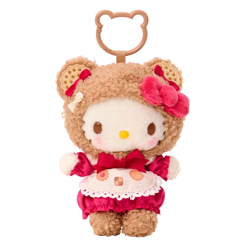 Sanrio Japan - Cookie Fluffy Bear - Hello Kitty Plush Keychain