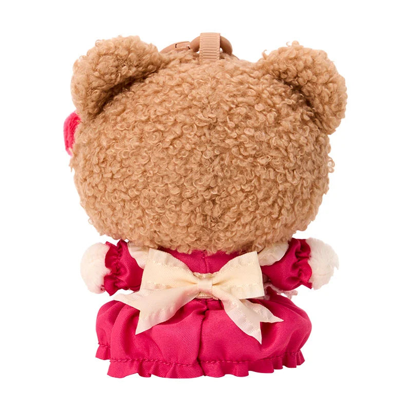 Sanrio Japan - Cookie Fluffy Bear - Hello Kitty Plush Keychain