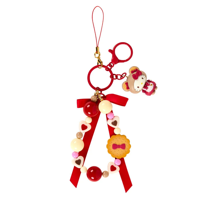 Sanrio Japan - Cookie Fluffy Bear - Hello Kitty Strap / Keychain